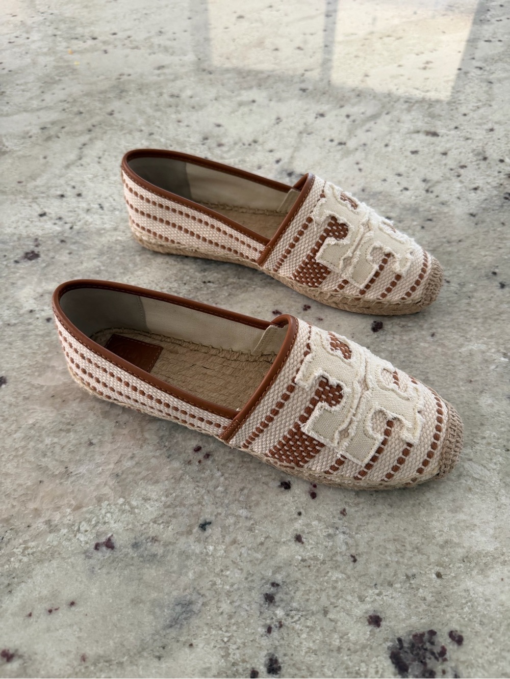 Tory Burch Natural and Tan Espadrille Flats - Picture 2 of 10